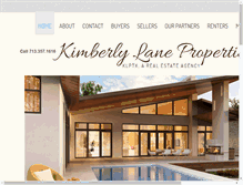 Tablet Screenshot of kimberlylaneproperties.com